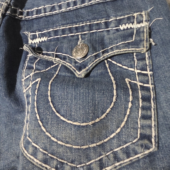 True Religion Men's Straight Blue Jeans - Picture 10 of 11